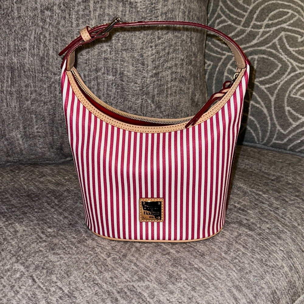 Dooney & Bourke Striped Bucket Bag